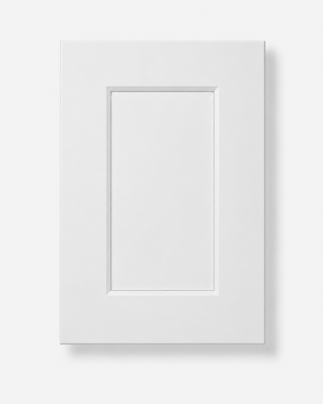 Shaker White cabinet door — clean shaker style in bright white